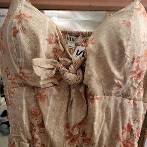 AUW Women Romper flowered